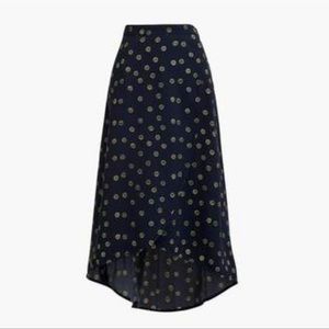 NWT J. Crew Faux Wrap Midi Skirt In Print